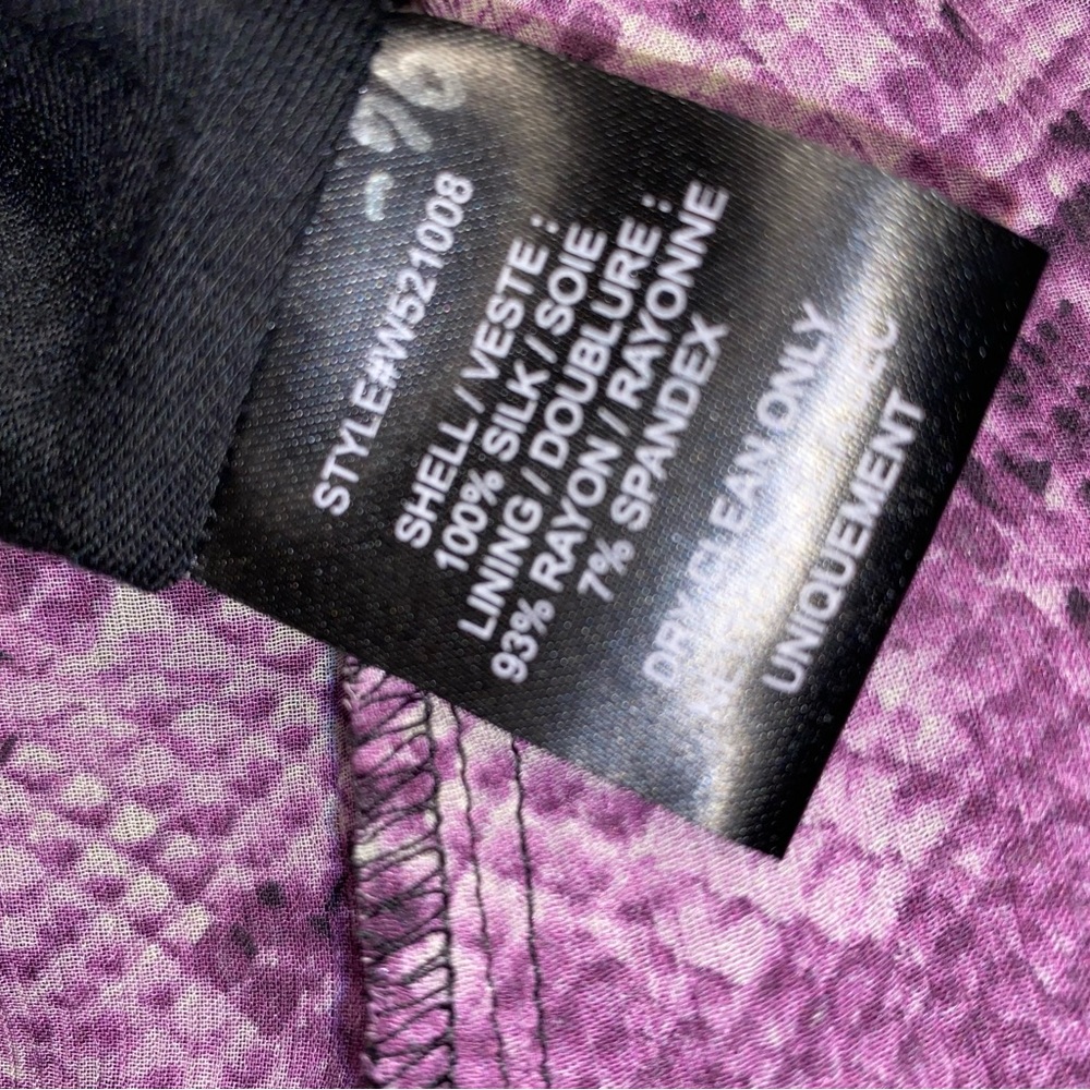 Royal Underground Purple Python Silk Bustier Top … - image 4